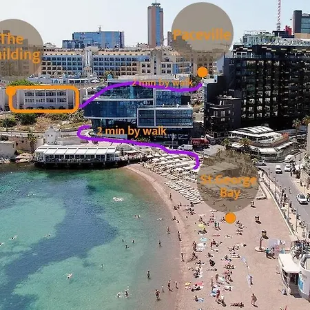 Flat In St Julians Sea View Apartment