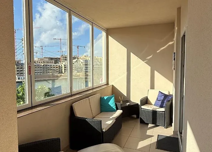 Flat In St Julians Sea View アパート *