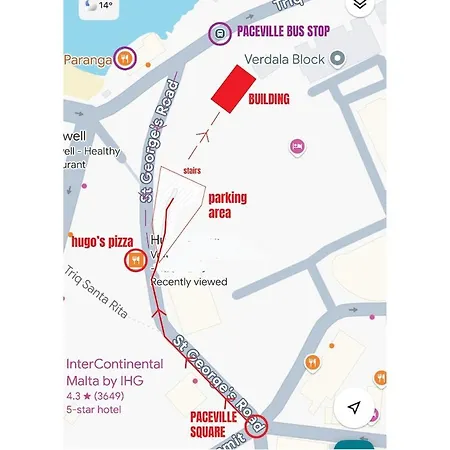 Flat In St Julians Sea View Saint Julian's